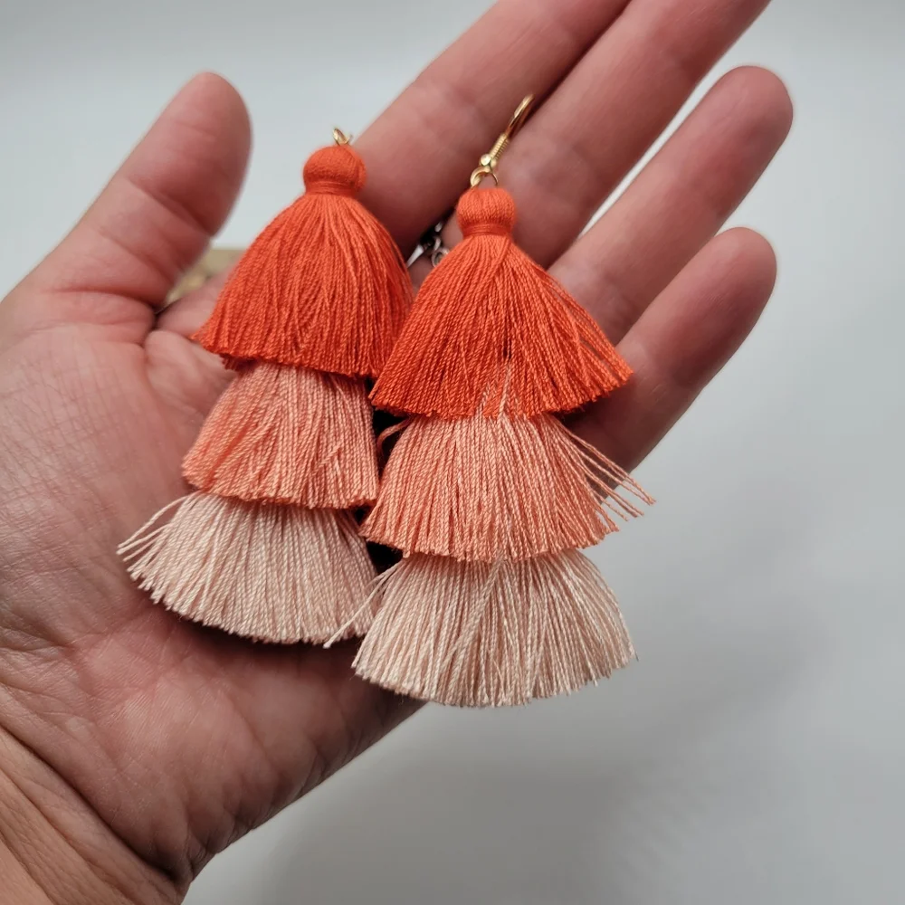 Coral Teasel earrings - Picture 6 of 7